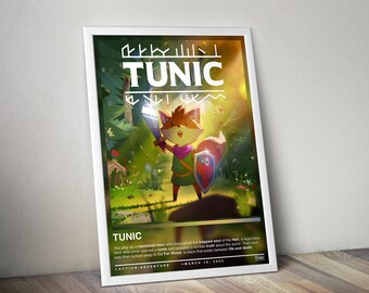 Póster de túnica / Impresión de túnica / Pósteres de videojuegos / 4 colores / Decoración de videojuegos / Póster de videojuegos / Regalo de videojuegos / Arte mural de videojuegos / Impresión de videojuegos