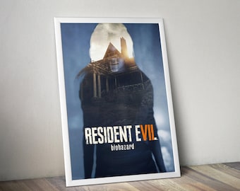 Póster de Resident Evil VII / Láminas de Resident Evil / Póster de Ethan Winters / Pósters de videojuegos / Pósters de videojuegos / Láminas de videojuegos / Arte mural