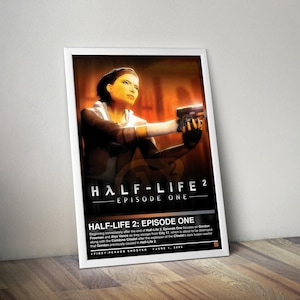 Half-Life 2 Episode One Poster | Half-Life Print | Gaming Posters | 4 Colors | Gaming Decors | Video Game Posters | Gaming Gift | Gaming Art