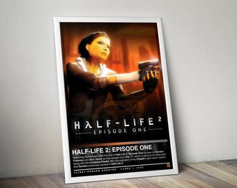 Half-Life 2 Episode One Poster | Half-Life Print | Gaming Posters | 4 Colors | Gaming Decors | Video Game Posters | Gaming Gift | Gaming Art