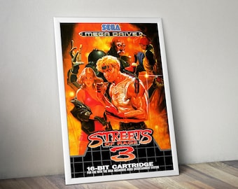 Street of Rage 3 PAL Megadrive (repro) - Etsy UK
