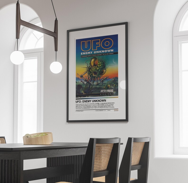 Xcom Poster UFO Enemy Unknown Poster | XCOM Poster | Gaming Posters | 4 Colors ...