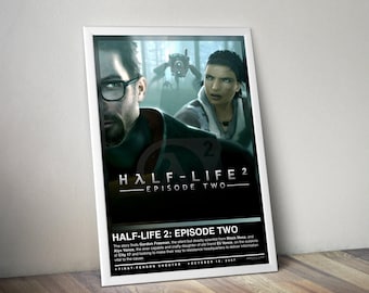 Half-Life 2 Episode Two Poster | Half-Life Print | Gaming Posters | 4 Colors | Gaming Decors | Video Game Posters | Gaming Gift | Gaming Art