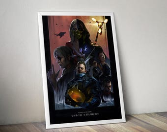Póster de Death Stranding / Impresiones de Death Stranding / Pósters de videojuegos / Póster de juegos de acción / Póster de videojuegos / Regalos de videojuegos / Póster de decoración de pared