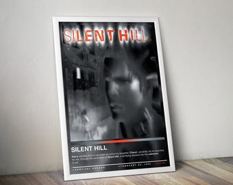 Silent Hill 1999 Poster Print | Gaming Cover | Gaming Poster | 4 Colors | Gaming Decor | Video Game Poster | Gaming Gift | Video Game Print
