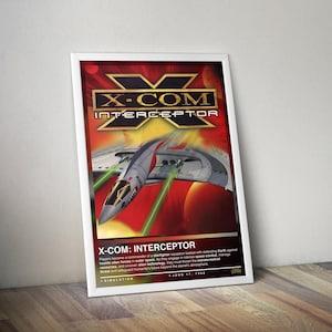 XCOM Interceptor-affisch | XCOM-affisch | Spelaffisch | 4 färger | Speldekor | Videospelsaffisch | Spelpresenter | Videospelstryck