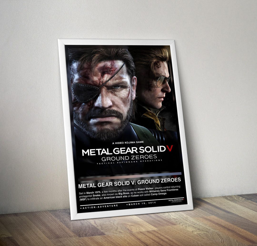 Metal Gear Solid V Ground Zeroes Poster | Gaming Poster | 4 Color