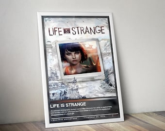 Life is Strange Poster Print, Life is Strange Cover, Gaming Poster, 4 Colors, Gaming Decor, Video Game Poster, Gaming Gift, Video Game Print