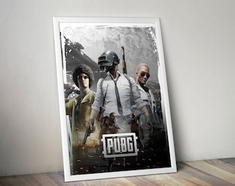 PUBG Poster | PUBG Prints | PlayerUnknown's Battlegrounds Poster | Video Game Posters | Gaming Posters | Video Game Prints | Gaming Gifts