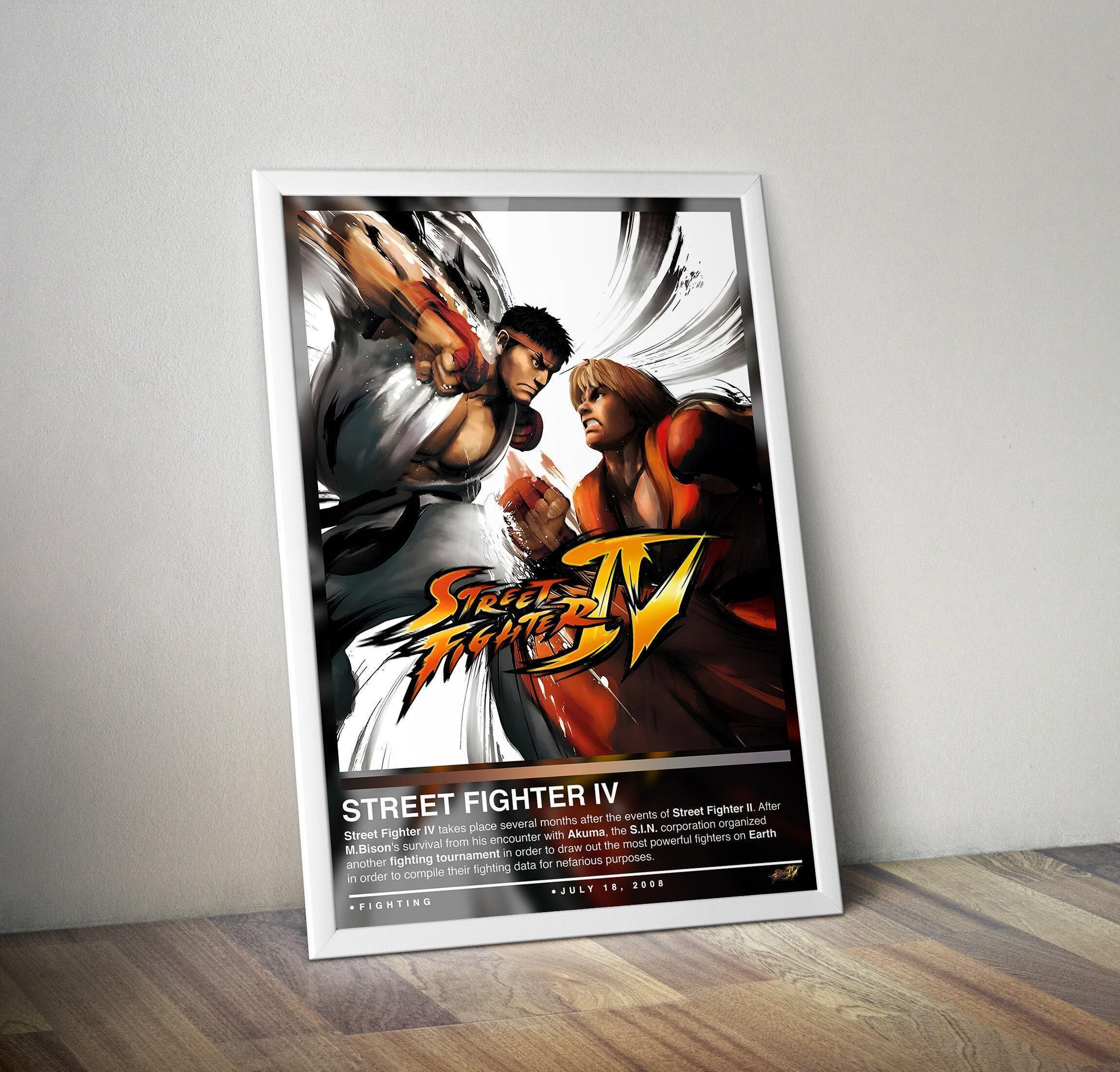 Street Fighter 4 Poster | Street Fighter Print | Gaming Poster | 4