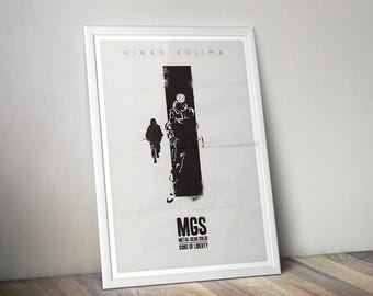 雷電MGS2 サンズ・オブ・リバティMGS2 プレミアムポスター（ベクター