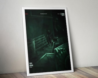 Póster de Outlast / Láminas de Outlast / Pósters de juegos de terror / Pósters de videojuegos / Póster de decoración de pared / Regalos de videojuegos / Arte mural