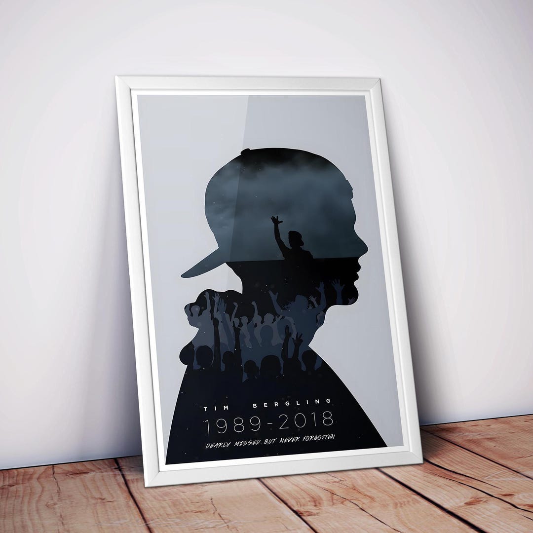 Avicii RIP Tribute Poster | EDM Memorial Wall Art | Electronic Music ...