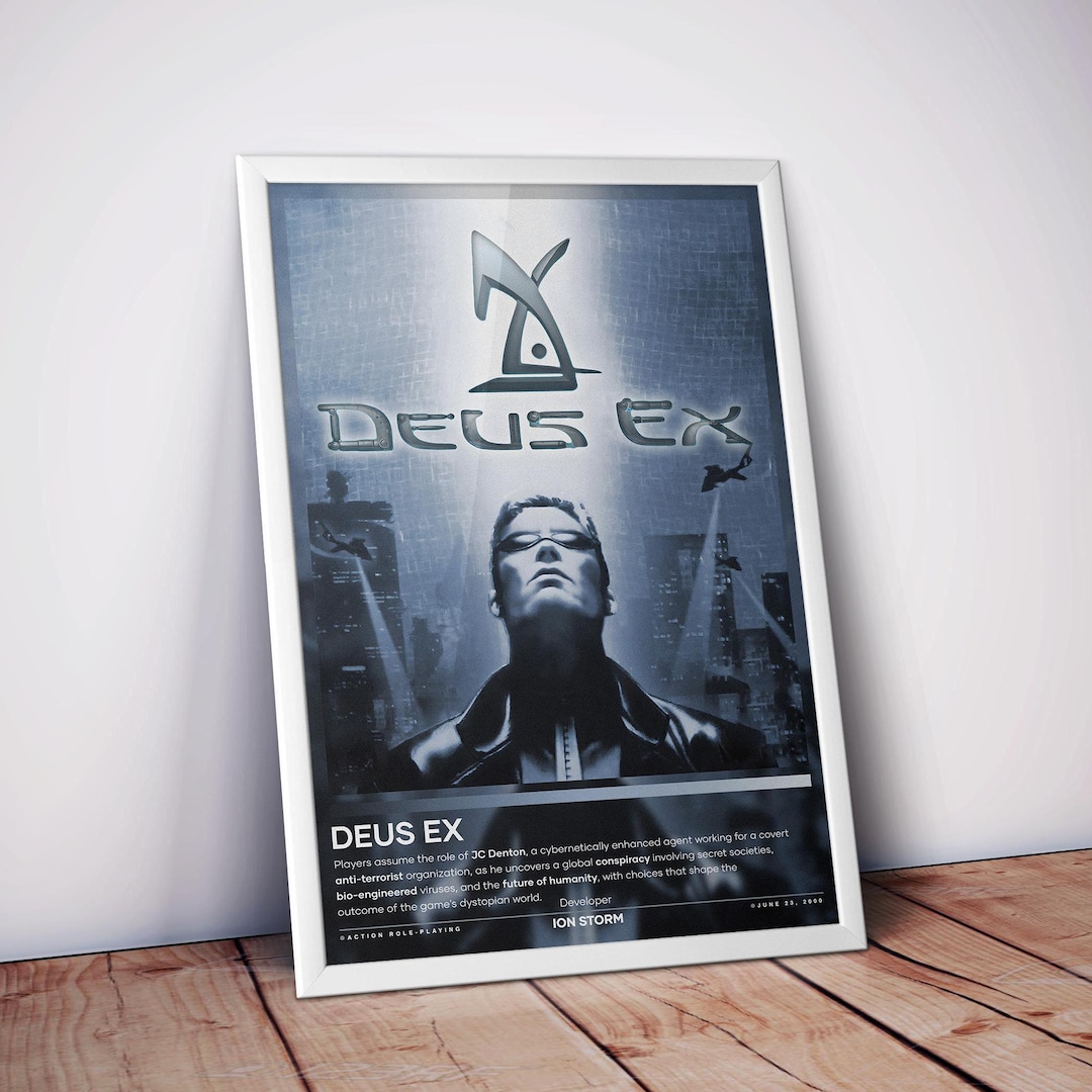 Ex Display Poster Deus Ex Poster | Video Game Poster | 4 Colors | High Quality Matte ...