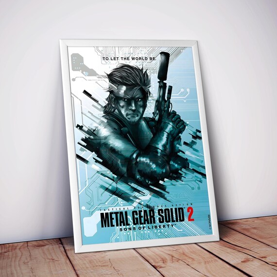 メタルギアソリッド2 ポスター | 高品質マットプリント | タクティカル 