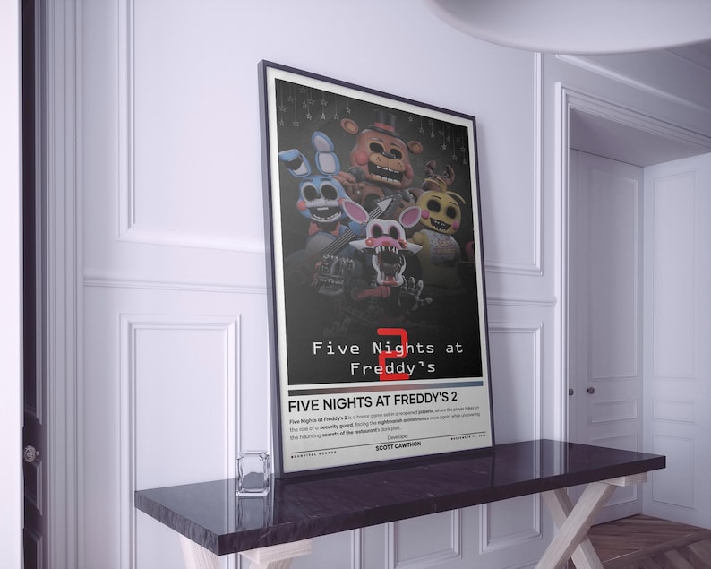 FNAF 2 Poster | Five Nights at Freddy’s 2 Poster | 4 Colors | High ...