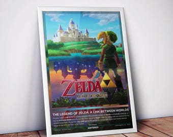 ゼルダの伝説 夢幻の砂時計 18 x 24 インチ ビデオゲーム ポスター