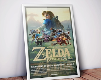 ゼルダの伝説 夢幻の砂時計 18 x 24 インチ ビデオゲーム ポスター