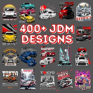 JDM Car PNG Bundle: Street Racing & Drift Designs (400+ Files)