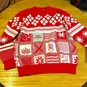 Christmas Sweater Merry Microdose Ugly Sweater Sz XL