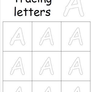 Alphabet Tracing Worksheets | Preschool, Toddler Writing Practice (84 Pages) Printable Download