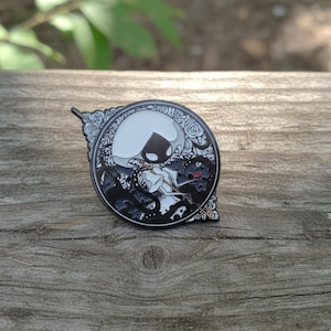 Silksong Lace Inspired Enamel Pin | Brass Metal Badge | 64–87mm Irregular Design