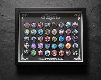 Hollow Knight Magnetic Charm Display Frame｜Game-Inspired Collectible Art Decor