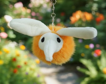 Portachiavi di peluche di Hollow Knight Aspid Hatchling: ciondolo a forma di insetto ispirato al gioco