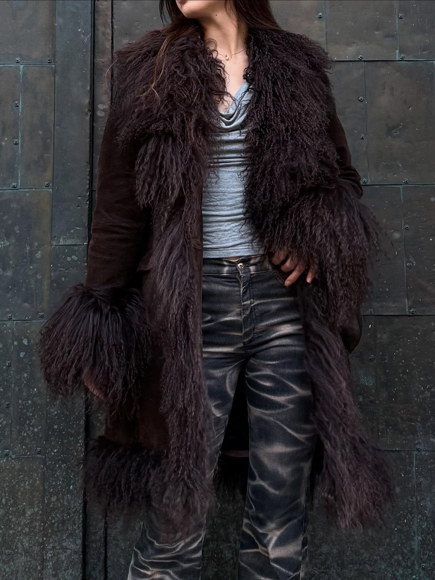 Vintage Col fourrure pour manteau - Vêtements