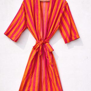 pink and orange dressing gown Orange Pink Robe