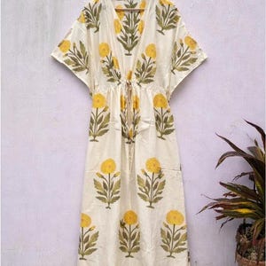 Indian Cotton Dress - Etsy Indian Cotton Dress - Etsy