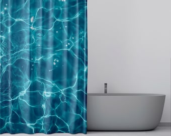 Ocean Light Shower Curtain | Water Reflection, Starfish Spa Decor