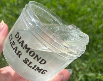 Diamond Clear Slime, SarahsSlimeCompany, Clear Slime, Slime Gift for Kids