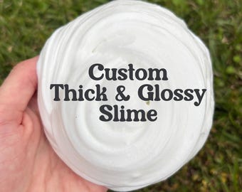 Custom Thick and Glossy Slime – Choose Color & Sprinkles