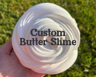Customizable Butter Slime – Unscented, Pick Your Color & Sprinkles