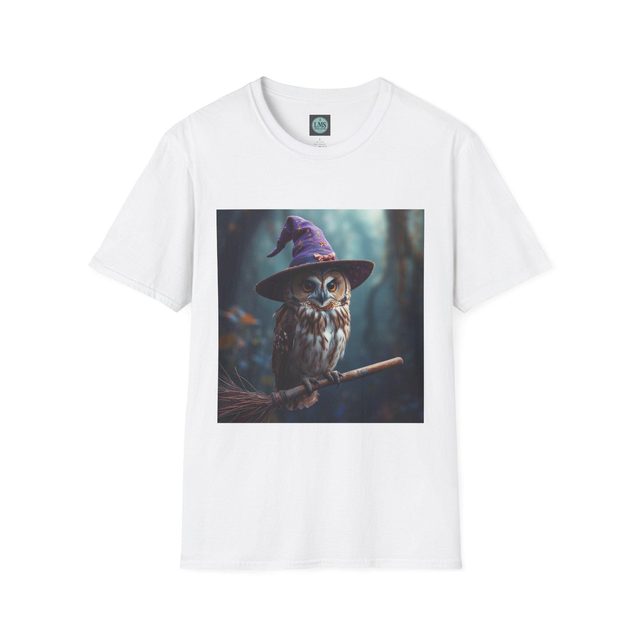 Magical Owl T-Shirt, Cute Halloween Shirt, Gift for Owl Lovers, Witchy Vibes Tee