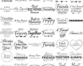 Beste vrienden SVG, Besties SVG, BFF Svg, vriendschap citaten Svg, vrouwelijke vriendschap Svg, vrienden zeggen Svg, Cricut & silhouet
