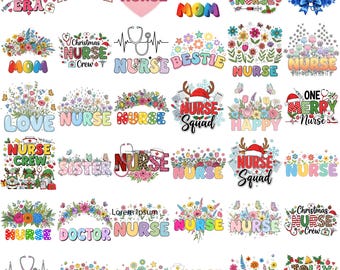 60 Nurse SVG & PNG Mega Bundle, Nurse Sublimation Design Png, Nurse Mom, Nurse Life, Doctor Svg, Nurse Superhero, Nurse Svg Heart