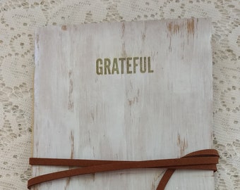 Beautiful Handmade Gratitude Junk Journal - Grateful