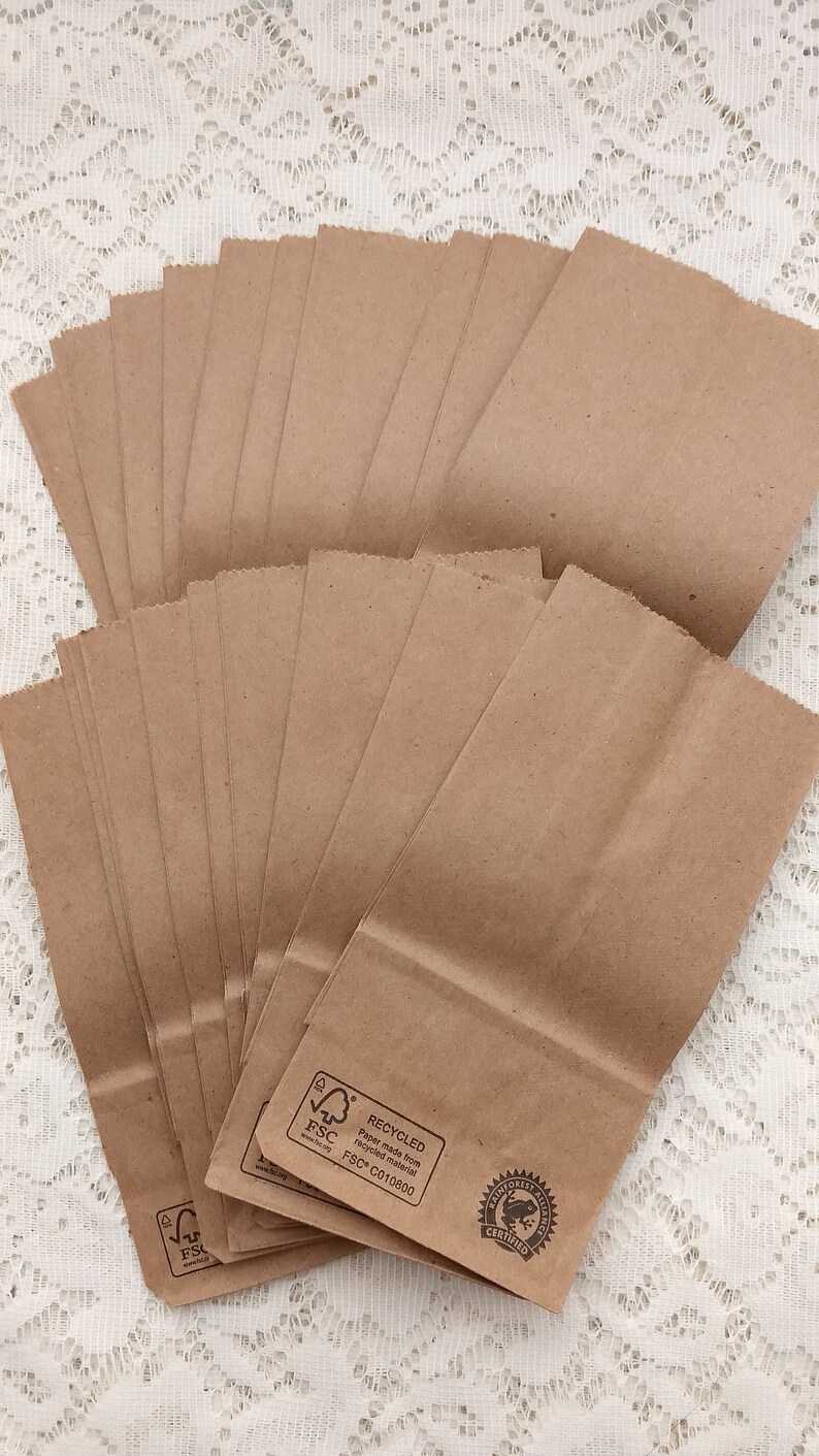 Lot of Twenty Mini Kraft Paper Bags for Crafting - Etsy