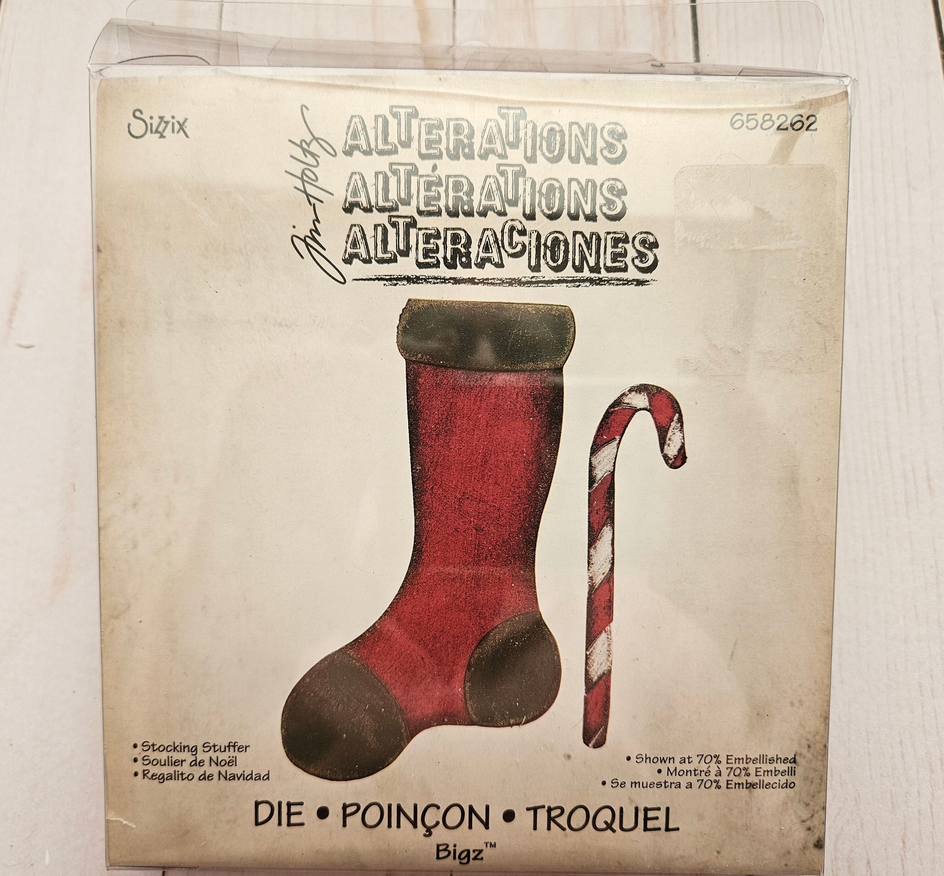 アルバム・スクラップ Sizzix Bigz Stocking Gift Holder 658744 アルバム・スクラップ Sizzix Bigz Stocking Gift Holder 658744