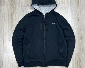 Vintage Lacoste Zip Up Hoodie Größe M Y2K