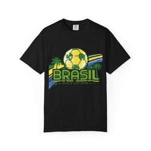 Camiseta Bola de Futebol da Copa do Mundo Brasil 2026 | Camiseta de Futebol do Brasil imagem 14