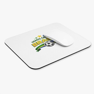 Vamos Ganhar Brasil soccer mouse pad | Brazil football flag design image 2