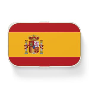 Spanish Flag Bento Lunch Box | Spain Coat of Arms Food Container