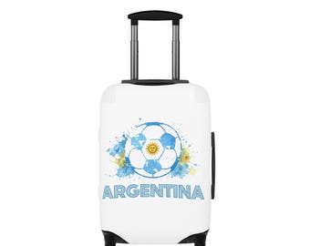 Argentina soccer ball luggage cover | Argentina suitcase cover, football travel accessory