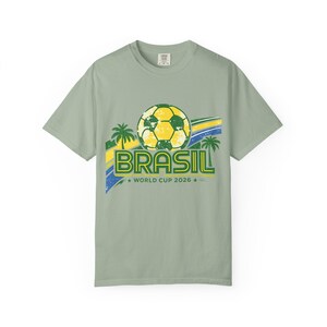 Camiseta Bola de Futebol da Copa do Mundo Brasil 2026 | Camiseta de Futebol do Brasil imagem 9