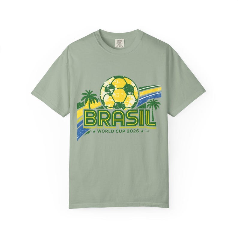 Camiseta Bola de Futebol da Copa do Mundo Brasil 2026 | Camiseta de Futebol do Brasil imagem 9