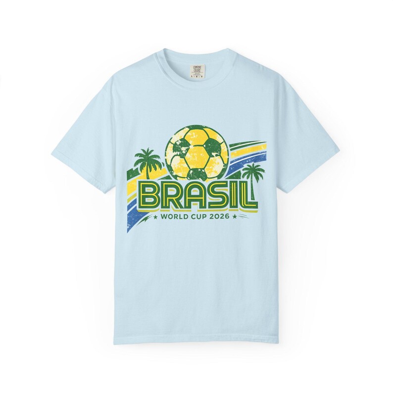 Camiseta Bola de Futebol da Copa do Mundo Brasil 2026 | Camiseta de Futebol do Brasil imagem 12