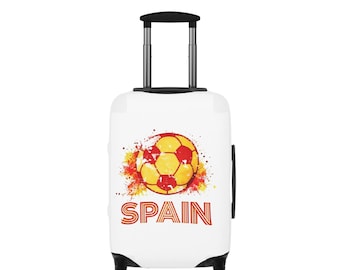 Spain Soccer Ball Luggage Cover | Spanish Football Travel Accessory